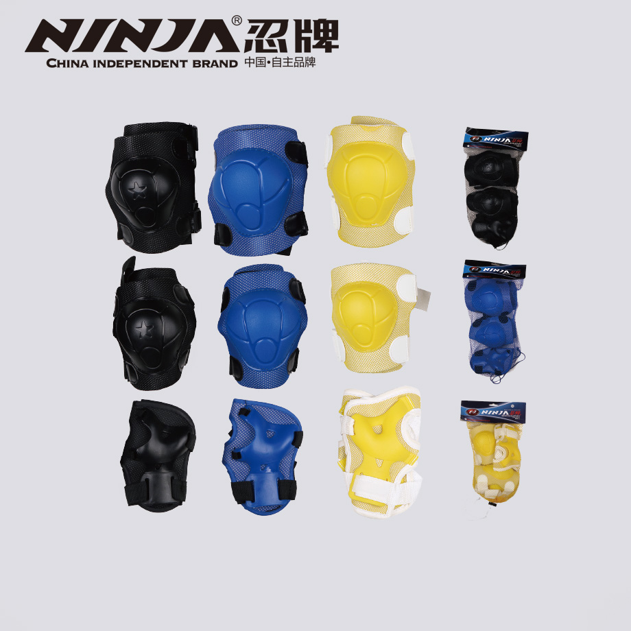 忍牌青少年運(yùn)動(dòng)滑板溜冰護(hù)具套裝N12
